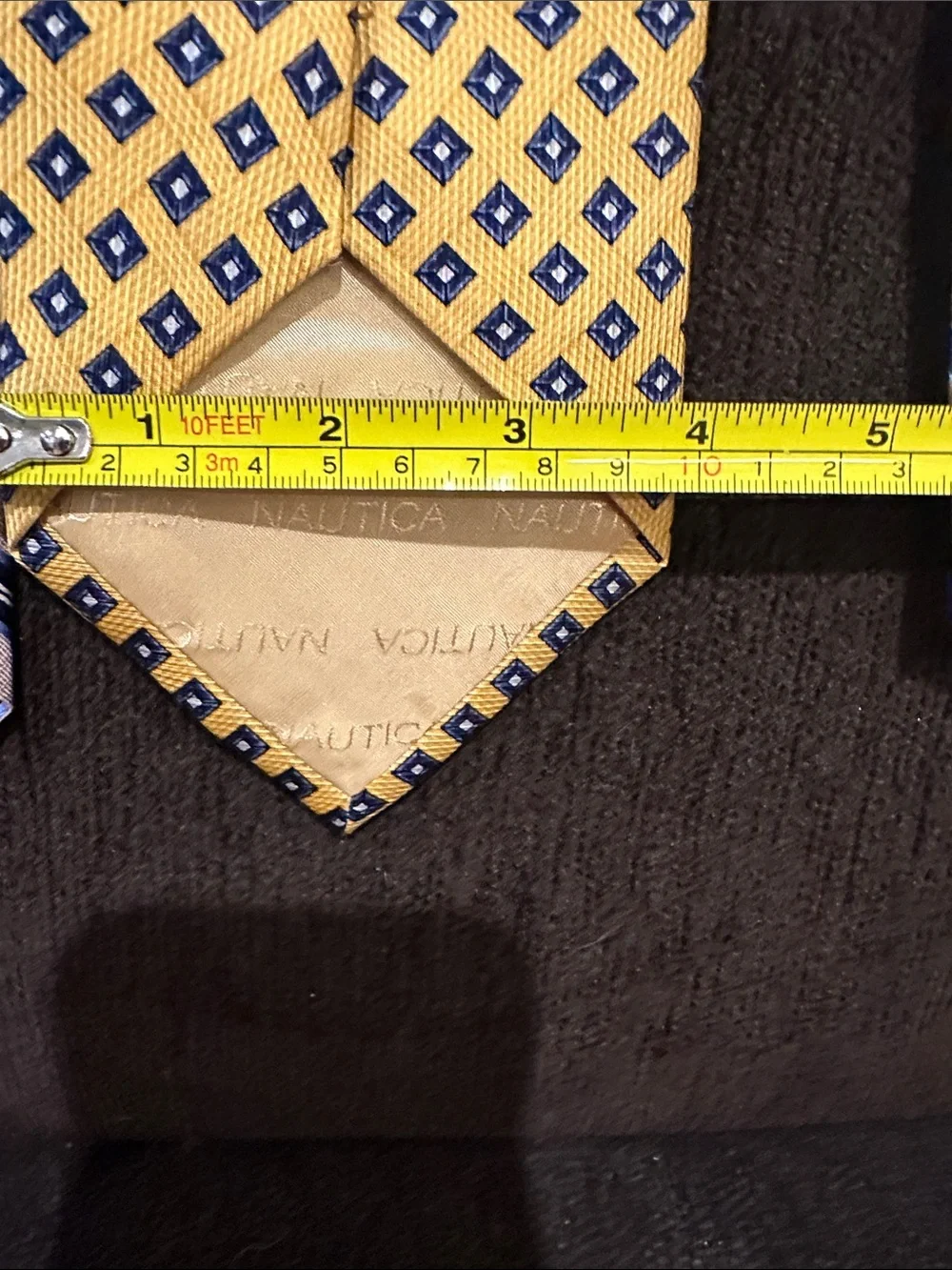 Nautica Yellow and Blue Silk Tie Set - Three Patterns